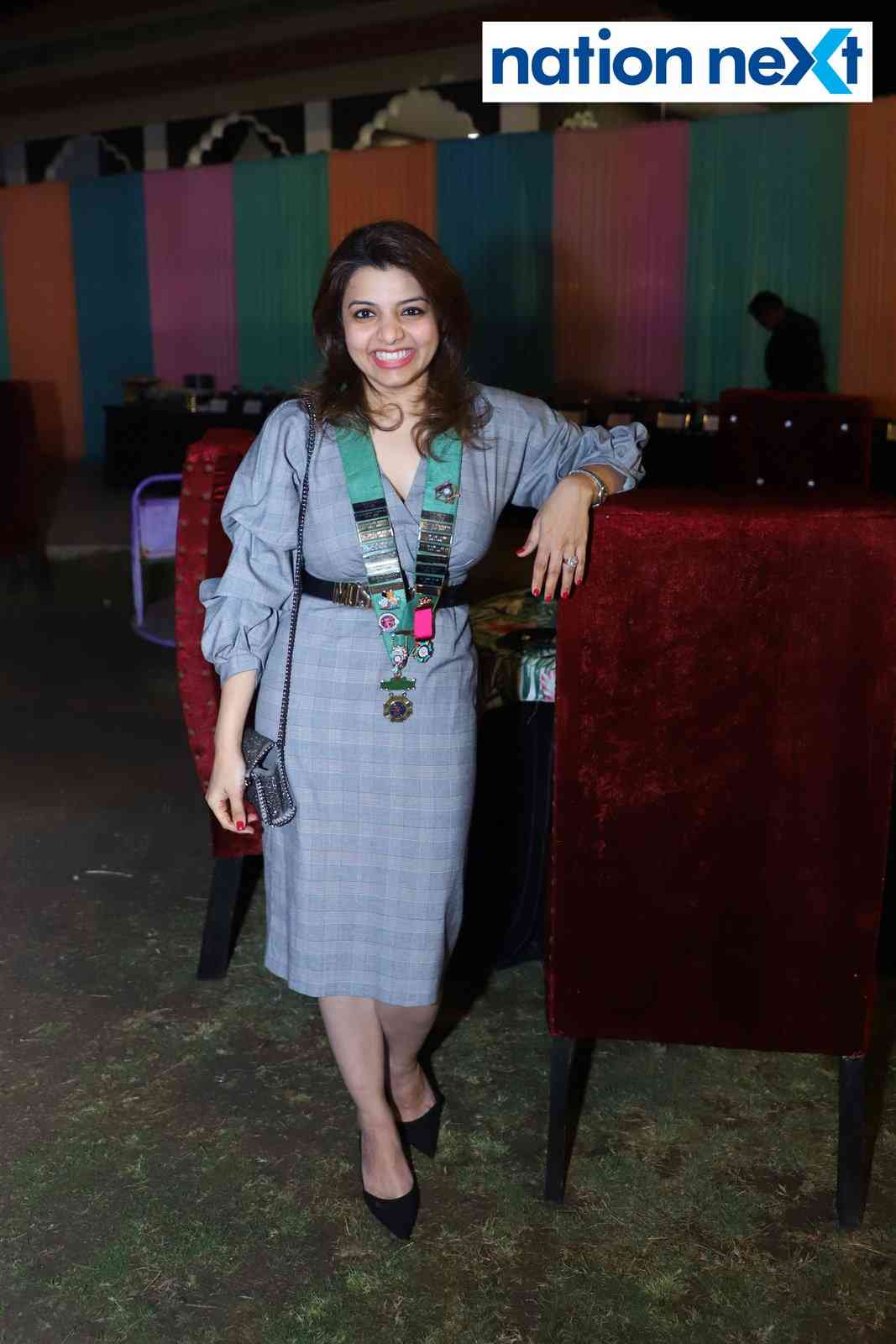 Nishreen Kachwala at the Round Table and Ladies Circle fellowship dinner in Nagpur